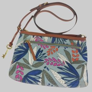 Fossil Fiona EW Floral Print Crossbody